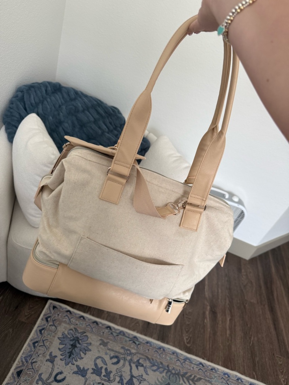 BEIS Beige Weekender Bag - Picture 2 of 3